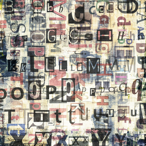 newspaper, magazine collage grunge background