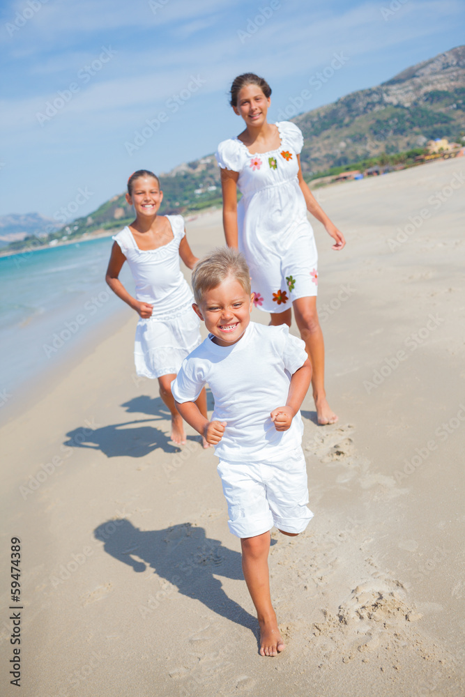 Cute kids on the beach Cute kids on the beach