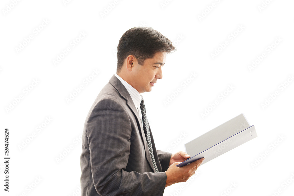 笑顔のビジネスマン 笑顔のビジネスマン