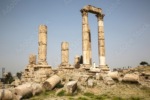 Ancient Temple on the Citadel in Amman, Jordan