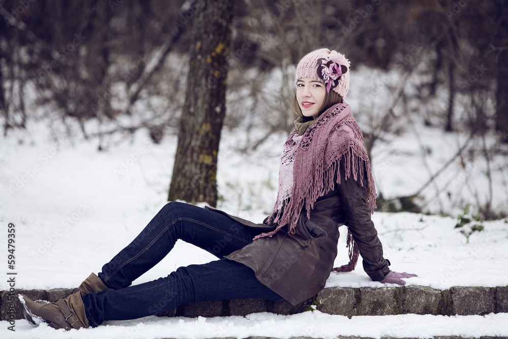 Fototapeta premium Winter portrait