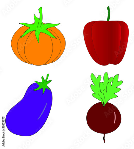 vegetables set