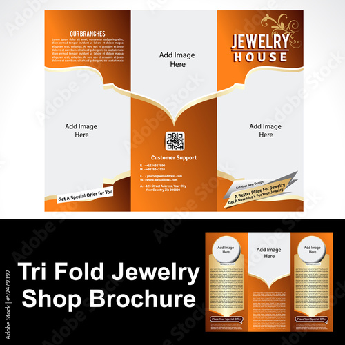 Tril Fold Jewelry Shop Brochure