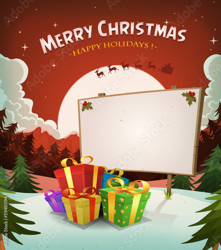 Christmas Holidays Landscape Background