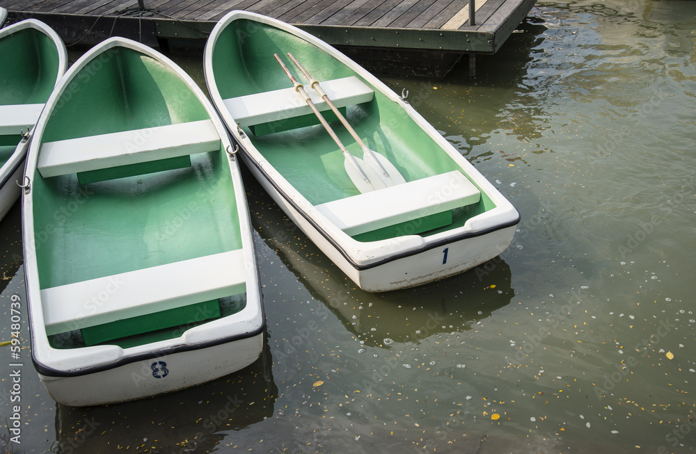 Boats in the public park