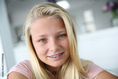 Portrait of young blond teenaged girl Free Download Portrait of young blond teenaged girl - GFXLoad