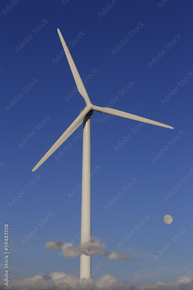 Fototapeta premium Éolienne à pales