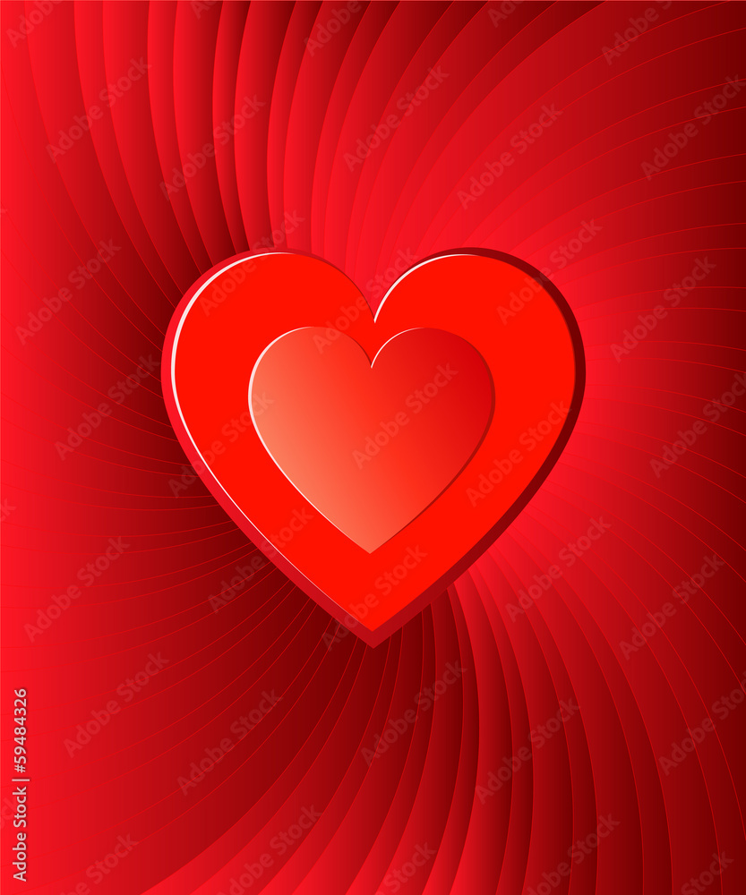 Heart for Valentine's Day Background.