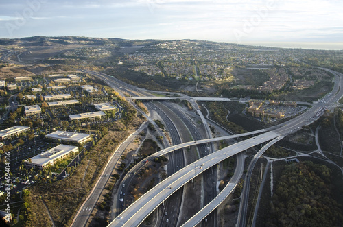 Aerial Photo of a Freeway