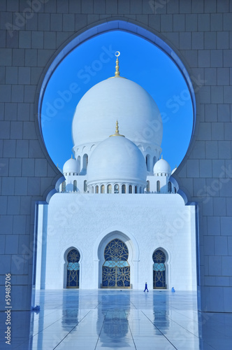 Fotografie sheikh zayed mosque, abu dhabi, uae, middle east