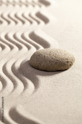 peace and silence in sand