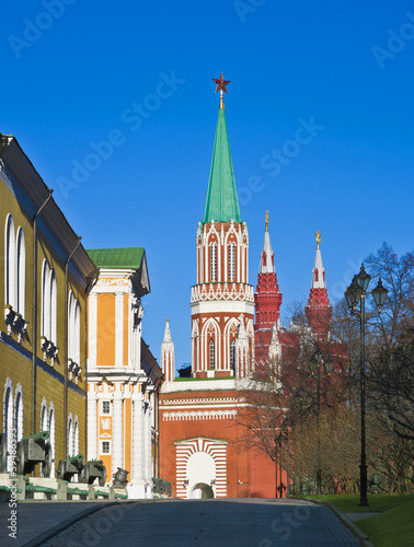 St. Nicholas (Nikolskaya) Tower in Mosсow Kremlin