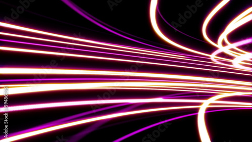 Abstract Bright Lines Loop 3