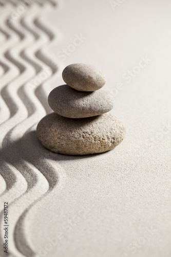 zen silence in sand