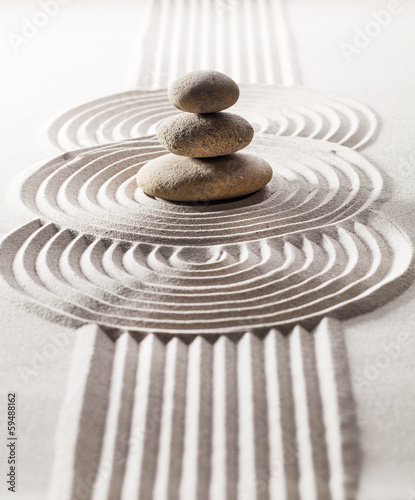 Canvas Print symbol of relaxing serenity