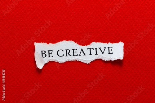 be creative paper red