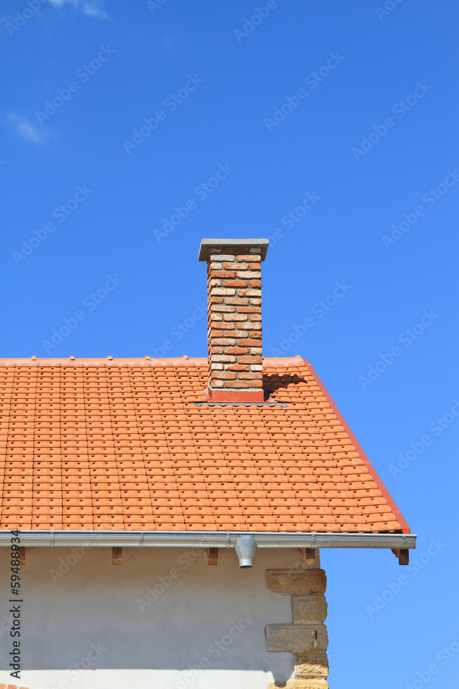New rooftop and chimney