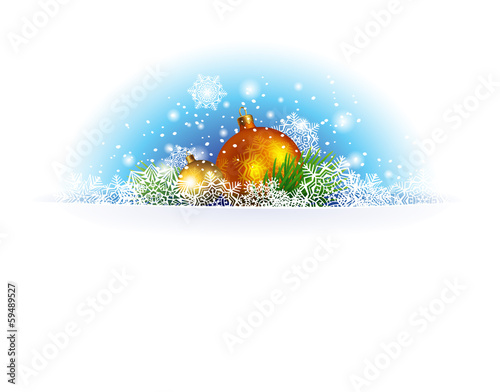 Christmas and New Year greeting card or background