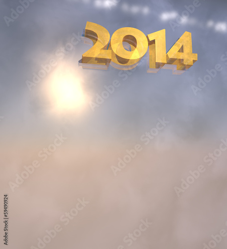 3D atmosphere background of 2014