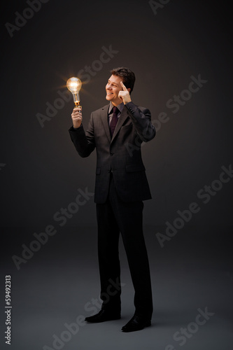 Business man have a great idea