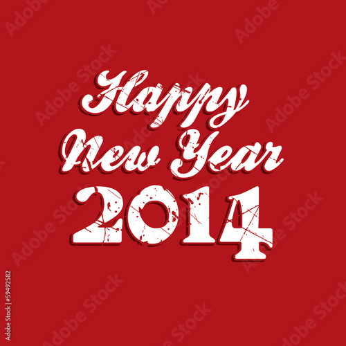Grunge Happy New Year background
