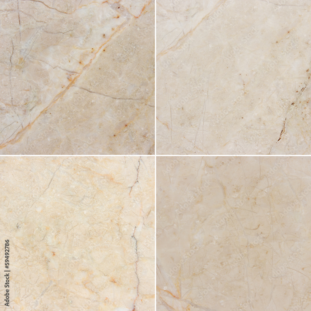 Four different texture of a light marble. (high.res.) Four different texture of a light marble. (high.res.)