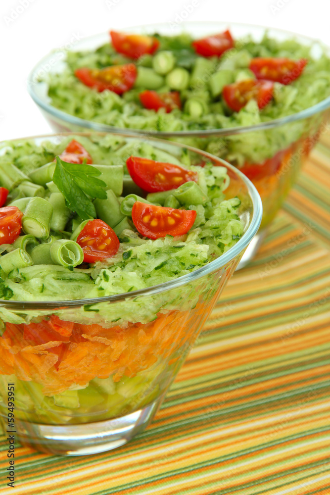 Tasty salad with fresh vegetables Tasty salad with fresh vegetables