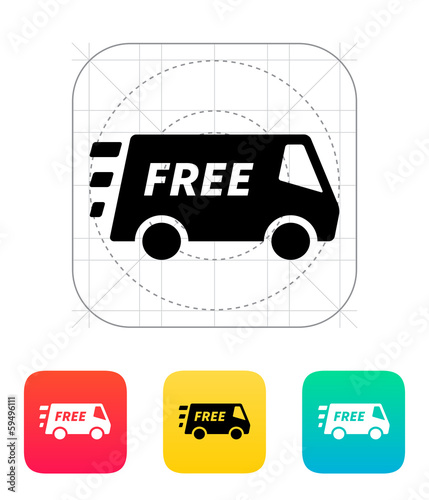 Free delivery service icon.