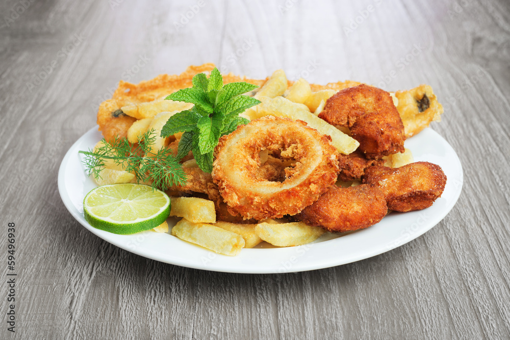 Fish and chips Fish and chips