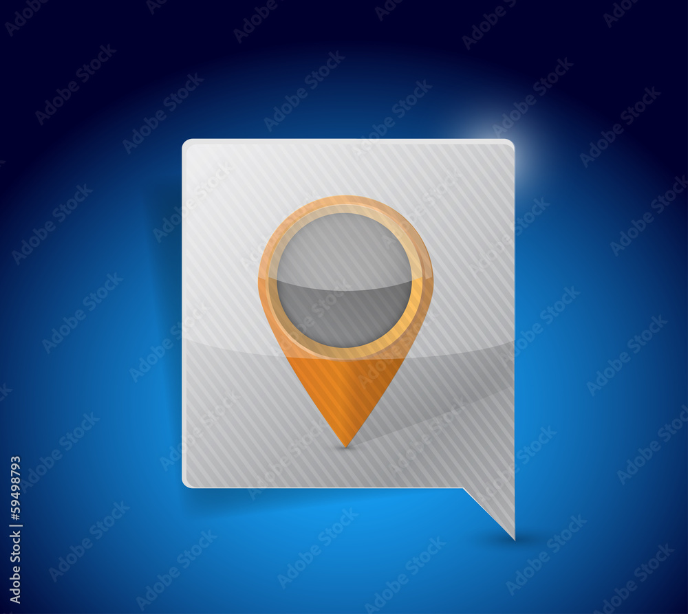 message bubble and locator pointer illustration message bubble and locator pointer illustration