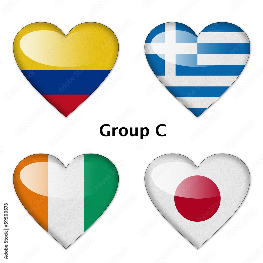 Group C, Colombia, Greece, Ivory Coast, and Japan Group C, Colombia, Greece, Ivory Coast, and Japan