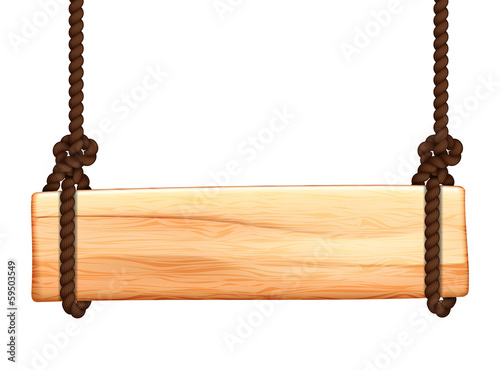wooden sign