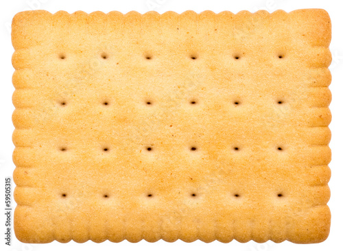 Fotobehang Milk Biscuit Texture Closeup Details Isolated On White