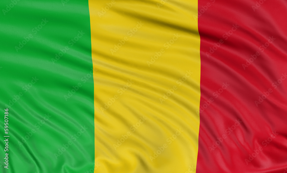 Fototapeta premium 3D Mali flag