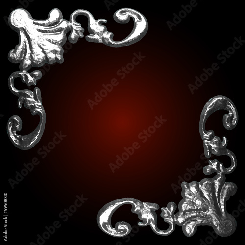 silver vector decor