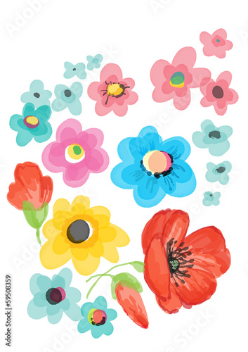 watercolor bouquet