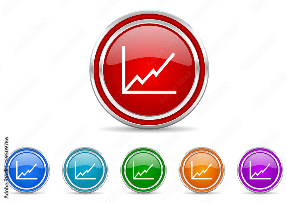 chart icon vector set chart icon vector set