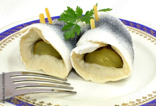 patches of pickled herring