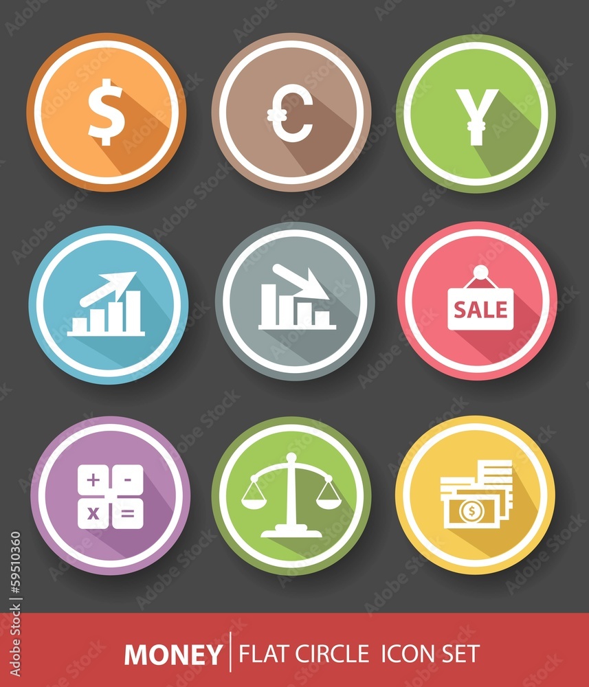 Money and finance buttons,vector Money and finance buttons,vector