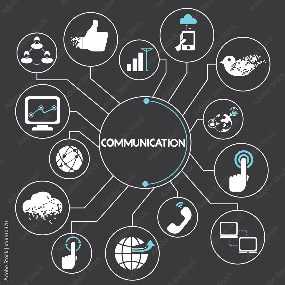 communication network, mind mapping, info graphic communication network, mind mapping, info graphic