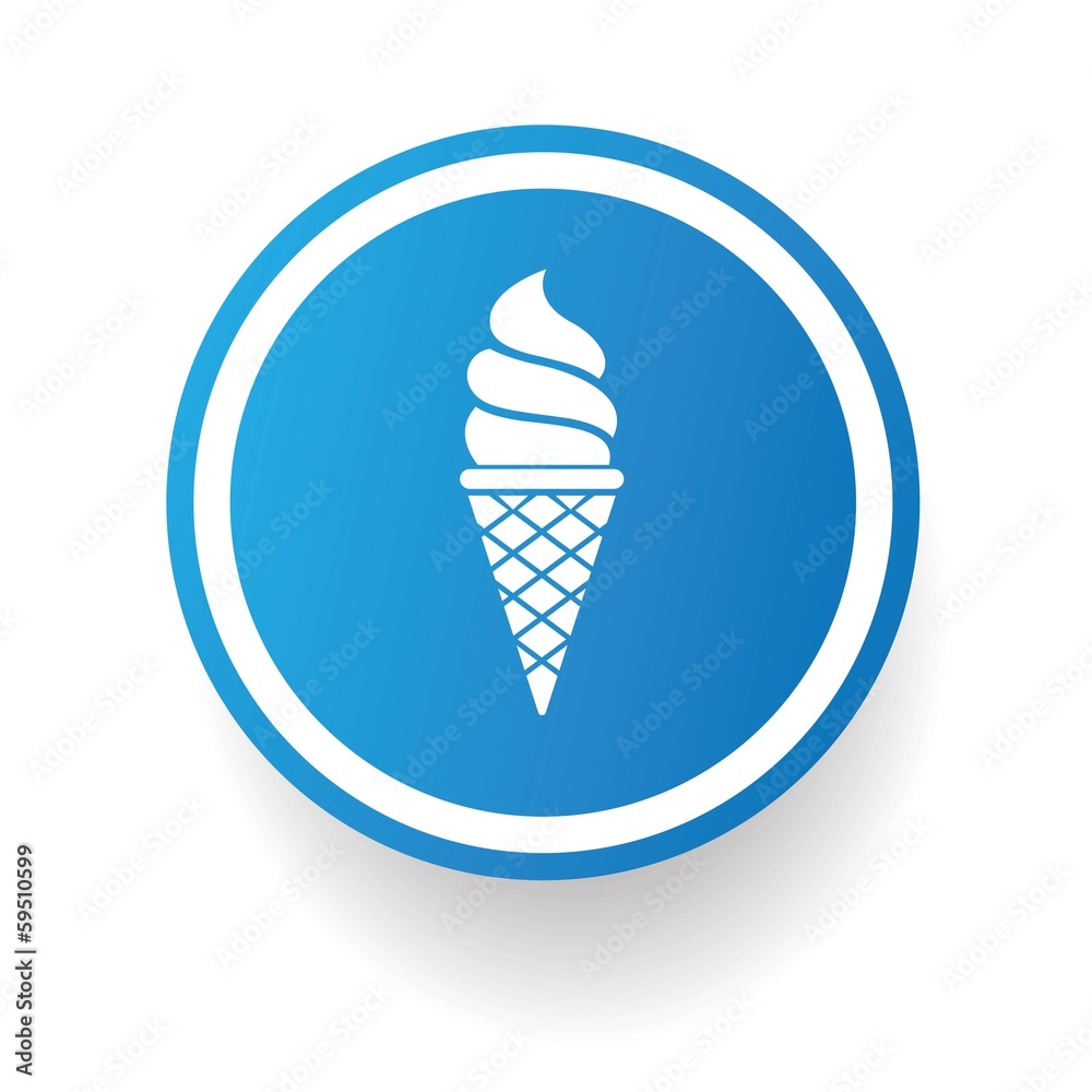 Icecream symbol button Icecream symbol button