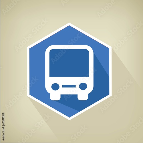 Bus button,Blue version