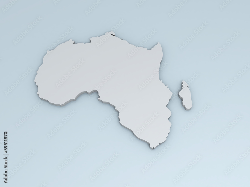 Africa 3D map