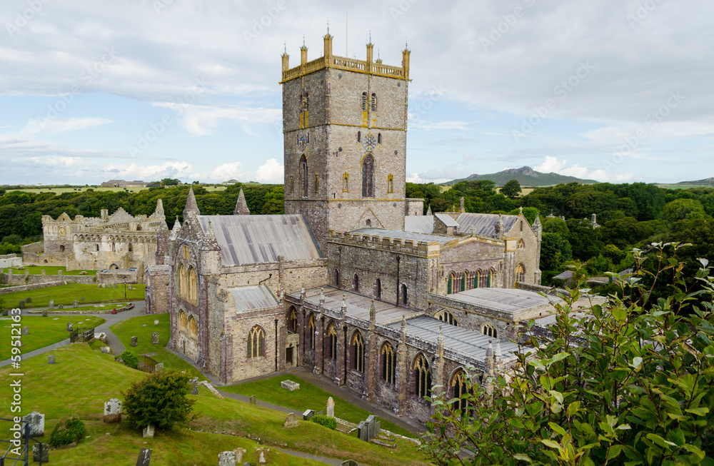 St Davids Cathedral in St Davids City Pembrokeshire – Wales