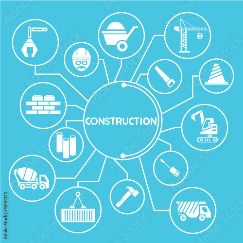 construction network info graphics