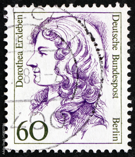 Postage stamp Germany 1988 Dorothea Erxleben, physician © laufer
