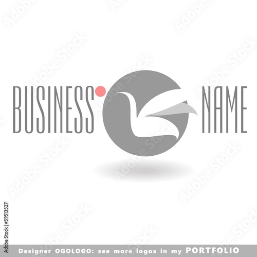 abstract business logo emblem vector