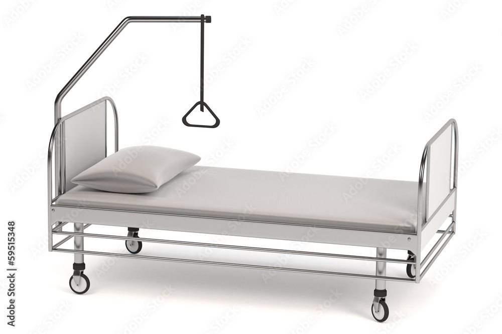 realistic 3d render of hospital bed realistic 3d render of hospital bed