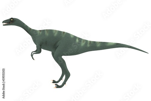 realistic 3d render of eoraptor
