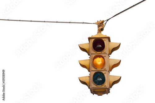 Caution yellow, Vintage traffic light